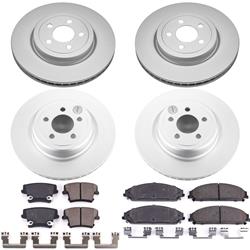 PowerStop Z17 Evolution Plus GEOMET Coated Brake Kits for 2006-2014 CHARGER, 2006-2008 MAGNUM - CRK5457