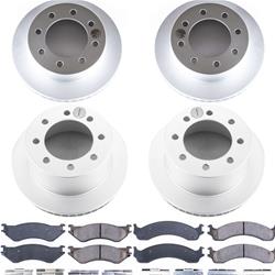PowerStop Z17 Evolution Plus GEOMET Coated Brake Kits for 2001-2002 RAM 2500, RAM 3500 - CRK5466