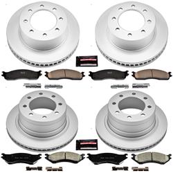 PowerStop Z17 Evolution Plus GEOMET Coated Brake Kits for 2003-2008 RAM 3500, RAM 2500, 2006-2008 RAM 1500 - CRK5468