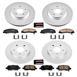 PowerStop Z17 Evolution Plus GEOMET Coated Brake Kits for 2011-2013 IMPALA, 2014-2016 IMPALA LIMITED - CRK5504