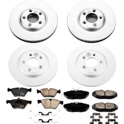 PowerStop Z17 Evolution Plus GEOMET Coated Brake Kits for 2005 S-TYPE - CRK5506