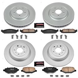 PowerStop Z17 Evolution Plus GEOMET Coated Brake Kits for 2009-2011 FLEX, 2009-2010 MKS, 2010 TAURUS - CRK5510