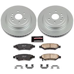 PowerStop Z17 Evolution Plus GEOMET Coated Brake Kits for 2011 9-4X, 2010-2016 SRX - CRK5543