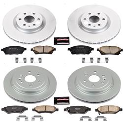 PowerStop Z17 Evolution Plus GEOMET Coated Brake Kits for 2011 9-4X, 2010-2016 SRX - CRK5546