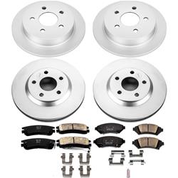 PowerStop Z17 Evolution Plus GEOMET Coated Brake Kits for 2005 IMPALA, MONTE CARLO - CRK5564