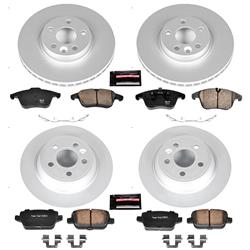 PowerStop Z23 Evolution Sport GEOMET Coated Brake Kits for 2007-2008 S80 - CRK5610