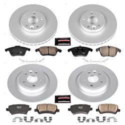 PowerStop Z23 Evolution Sport GEOMET Coated Brake Kits for 2011-2014 S60, 2007-2014 S80, 2008-2010 V70 - CRK5611