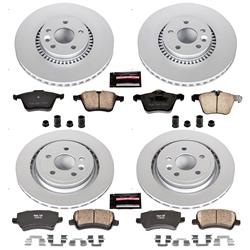 PowerStop Z23 Evolution Sport GEOMET Coated Brake Kits for 2011-2014 S60, 2007-2014 S80 - CRK5614