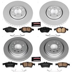 PowerStop Z23 Evolution Sport GEOMET Coated Brake Kits for 2008-2011 9-3, 2010-2011 9-3X - CRK5736