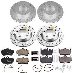 PowerStop Z23 Evolution Sport GEOMET Coated Brake Kits for 2005-2008 BOXSTER, 2007-2008 CAYMAN - CRK5794
