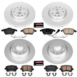 PowerStop Z23 Evolution Sport GEOMET Coated Brake Kits for 2007-2009 EOS, 2010 PASSAT - CRK5798