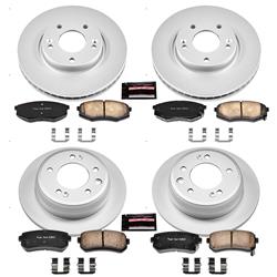 PowerStop Z17 Evolution Plus GEOMET Coated Brake Kits for 2011 SPORTAGE, 2010-2011 TUCSON - CRK5807