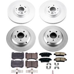 PowerStop Z17 Evolution Plus GEOMET Coated Brake Kits for 2010-2014 GENESIS - CRK5845