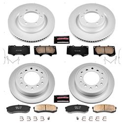 PowerStop Z17 Evolution Plus GEOMET Coated Brake Kits for 2010-2024 4RUNNER, 2010-2023 GX460 - CRK5874