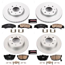 PowerStop Z17 Evolution Plus GEOMET Coated Brake Kits for 2004-2009 SPECTRA, 2005-2009 SPECTRA5 - CRK5904