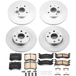 PowerStop Z17 Evolution Plus GEOMET Coated Brake Kits for 1997-2003 ESCORT, 1995-1998 PROTEGE, 1997-1999 TRACER - CRK5931
