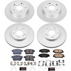 PowerStop Z17 Evolution Plus GEOMET Coated Brake Kits for 2011-2012 ACCORD - CRK5934