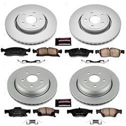 PowerStop Z17 Evolution Plus GEOMET Coated Brake Kits for 2011-2020 DURANGO, 2011-2012 GRAND CHEROKEE - CRK5955