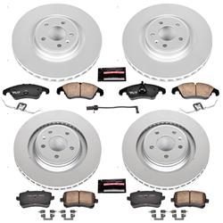 PowerStop Z23 Evolution Sport GEOMET Coated Brake Kits for 2010-2011 S4, 2008-2011 S5 - CRK6157