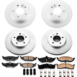 PowerStop Z17 Evolution Plus GEOMET Coated Brake Kits for 1998-2004 CONCORDE, INTREPID - CRK6177