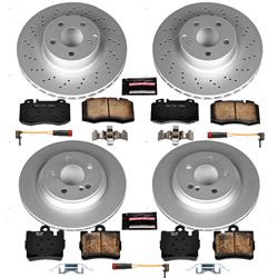 PowerStop Z23 Evolution Sport GEOMET Coated Brake Kits for 1999-2003 CL500 - CRK6211