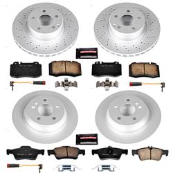 PowerStop Z23 Evolution Sport GEOMET Coated Brake Kits for 2003-2006 CL500, S430 - CRK6229