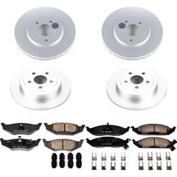 PowerStop Z17 Evolution Plus GEOMET Coated Brake Kits for 1995-2000 CIRRUS, 1996-2000 SEBRING - CRK6264
