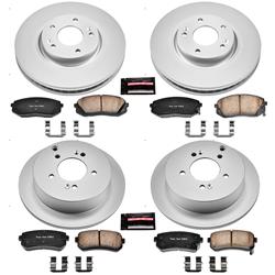 PowerStop Z17 Evolution Plus GEOMET Coated Brake Kits for 2011-2016 SPORTAGE, 2010-2015 TUCSON - CRK6307