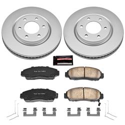 PowerStop Z17 Evolution Plus GEOMET Coated Brake Kits for 2017-2024 ARMADA, 2011-2013 QX56, 2014-2024 QX80 - CRK6321