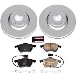 PowerStop Z23 Evolution Sport GEOMET Coated Brake Kits for 1997-1999 A8, A8 QUATTRO - CRK634