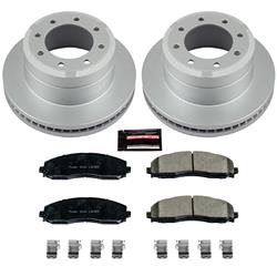 PowerStop Z17 Evolution Plus GEOMET Coated Brake Kits for 2012-2022 F-250 SUPER DUTY, 2013-2022 F-350 SUPER DUTY - CRK6407