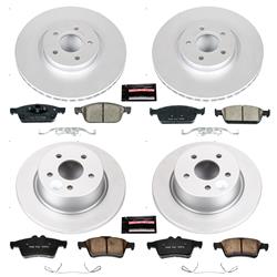 PowerStop Z23 Evolution Sport GEOMET Coated Brake Kits for 2013-2016 ESCAPE, 2014-2018 TRANSIT CONNECT - CRK6478