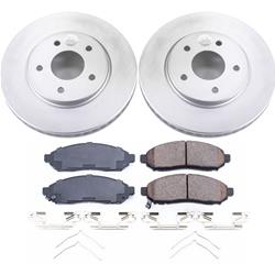 PowerStop Z17 Evolution Plus GEOMET Coated Brake Kits for 2015-2018 CITY EXPRESS, 2011-2014 LEAF, 2013-2021 NV200 - CRK6492