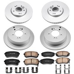 PowerStop Z17 Evolution Plus GEOMET Coated Brake Kits for 2012-2016 SPORTAGE - CRK6511