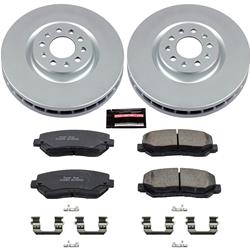 PowerStop Z17 Evolution Plus GEOMET Coated Brake Kits for 2015-2017 200, 2014-2022 CHEROKEE - CRK6538