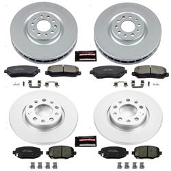 PowerStop Z17 Evolution Plus GEOMET Coated Brake Kits for 2015-2017 200, 2014-2022 CHEROKEE - CRK6539