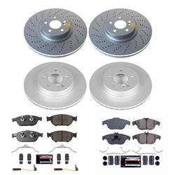 PowerStop Z23 Evolution Sport GEOMET Coated Brake Kits for 2012-2014 E550 - CRK6638