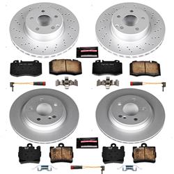 PowerStop Z23 Evolution Sport GEOMET Coated Brake Kits for 2003 S430 - CRK6746