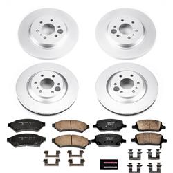 PowerStop Z17 Evolution Plus GEOMET Coated Brake Kits for 2014-2017, 2011-2012 MV-1 - CRK6801