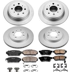 PowerStop Z17 Evolution Plus GEOMET Coated Brake Kits for 1992-1993 CIVIC, 1990-1993 INTEGRA - CRK689