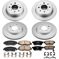 PowerStop Z17 Evolution Plus GEOMET Coated Brake Kits for 1999-2000 CIVIC - CRK691