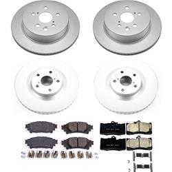 PowerStop Z17 Evolution Plus GEOMET Coated Brake Kits for 2014-2015 IS350 - CRK6947