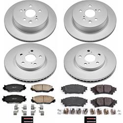 PowerStop Z17 Evolution Plus GEOMET Coated Brake Kits for 2014-2015 IS250 - CRK6987