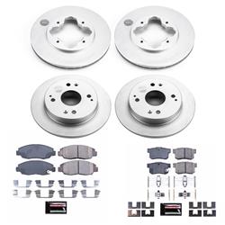 PowerStop Z17 Evolution Plus GEOMET Coated Brake Kits for 1991-1997 ACCORD, 1997 CL - CRK698