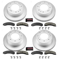 PowerStop Z17 Evolution Plus GEOMET Coated Brake Kits for 2015-2019 SIERRA 2500 HD, SILVERADO 2500 HD, 2016-2019 SUBURBAN 3500 HD - CRK6992