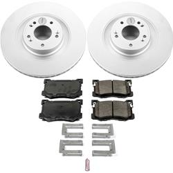 PowerStop Z17 Evolution Plus GEOMET Coated Brake Kits for 2015-2016 GENESIS, 2016-2017 K900 - CRK7030