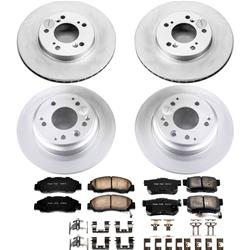 PowerStop Z17 Evolution Plus GEOMET Coated Brake Kits for 1996-1999 OASIS, 1995-1998 ODYSSEY, 1996-1998 RL - CRK705