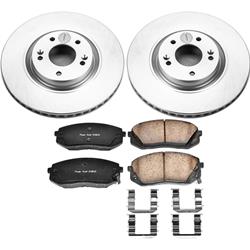 PowerStop Z17 Evolution Plus GEOMET Coated Brake Kits for 2014-2016 CADENZA, 2015 SONATA, 2015-2017 TUCSON - CRK7083