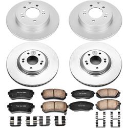 PowerStop Z17 Evolution Plus GEOMET Coated Brake Kits for 2014-2016 CADENZA, 2015 SONATA, 2015-2017 TUCSON - CRK7113
