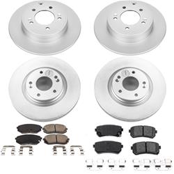 PowerStop Z17 Evolution Plus GEOMET Coated Brake Kits for 2016-2020 OPTIMA, 2016-2019 SONATA - CRK7522